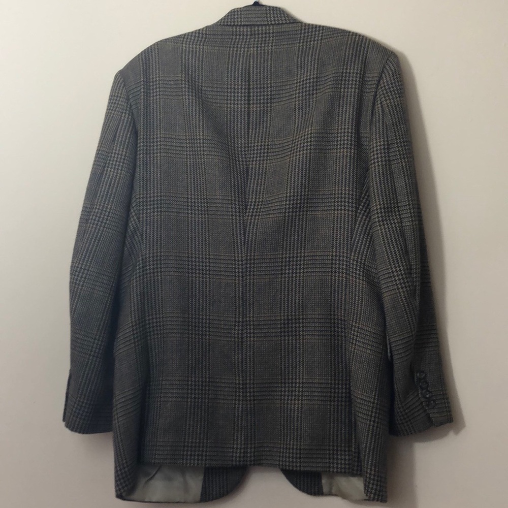 Stafford Brown & Tan Plaid 2-Button Blaze 40R - Picture 4 of 8